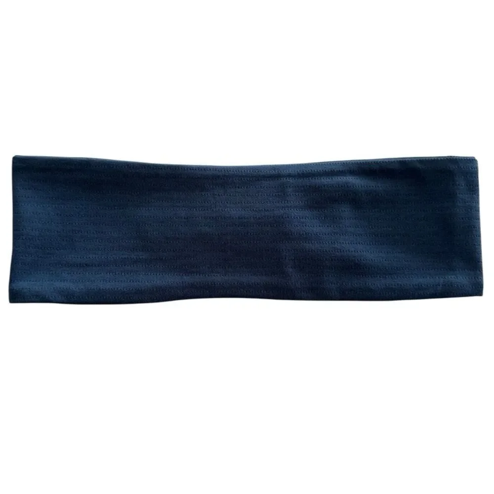 License to Train Wide Headband Blue Twill